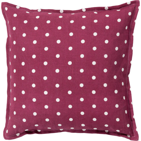 Polka Dot 20 inch Rust, Cream Pillow Kit