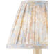 Wildflower Pastel Blue and Pastel Pink and Ivory 6 inch Tapered Chandelier Shade