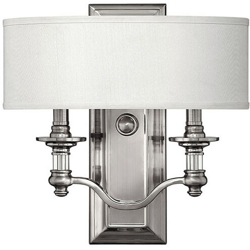 Sussex 2 Light 14 inch Brushed Nickel ADA Indoor Wall Sconce Wall Light