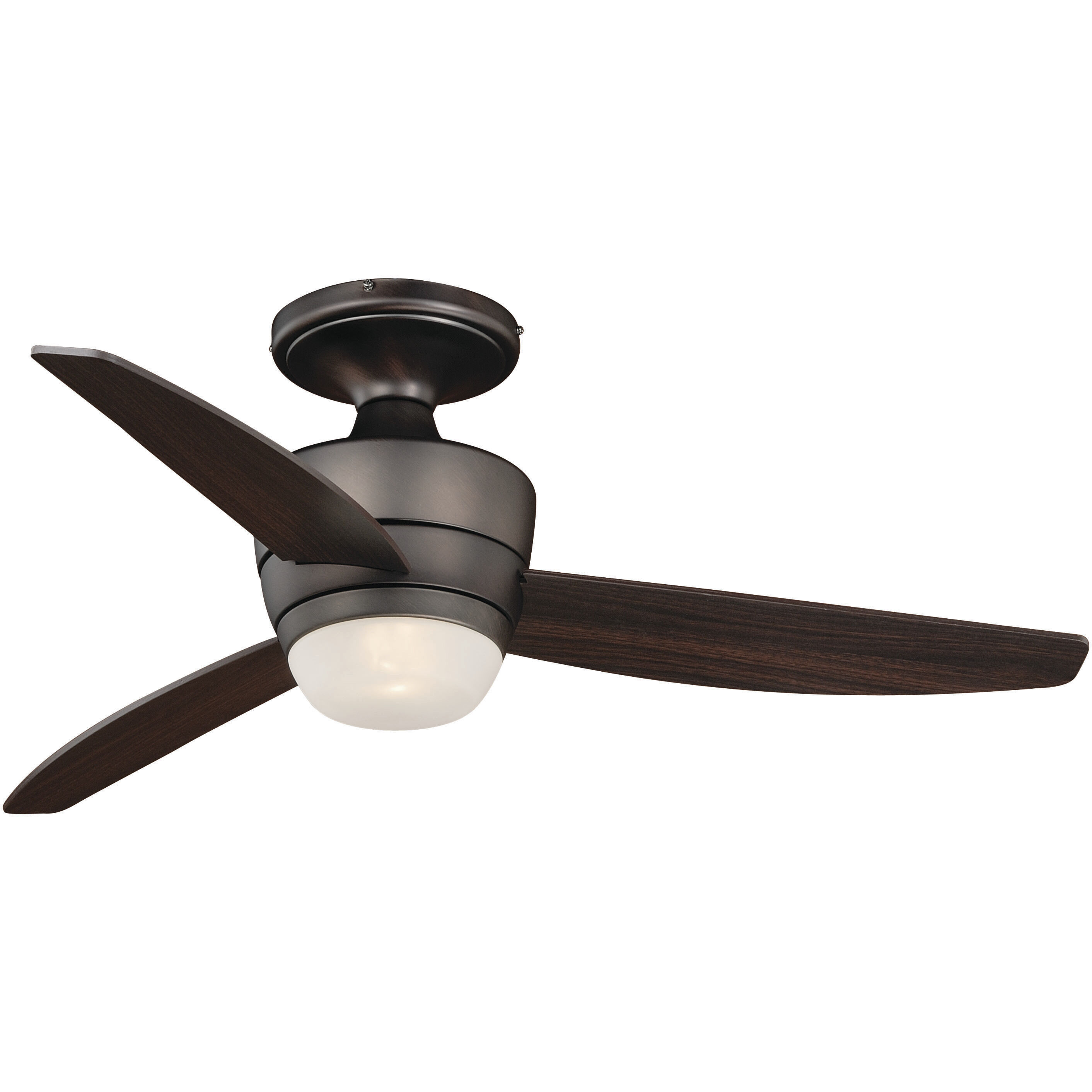 Adrian 44 inch Copper Bronze with Dark Espresso Blades Ceiling Fan, Integrated Dimmable Remote