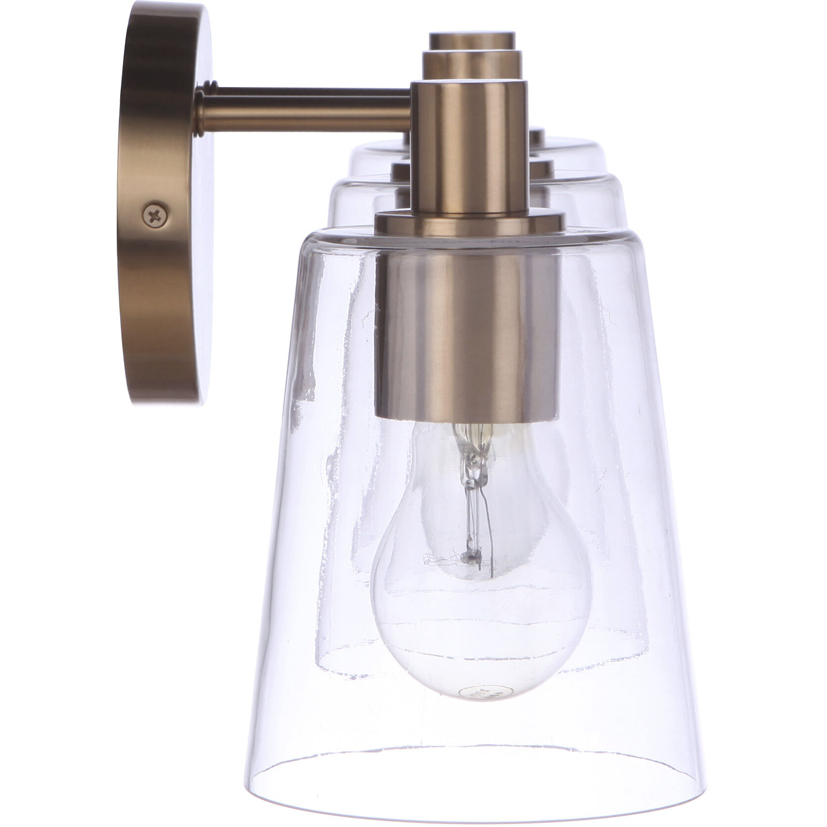 Emilio 3 Light 23 inch Satin Brass Vanity Light Wall Light