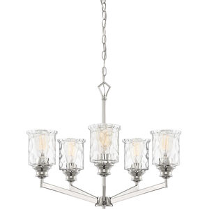 Drake 5 Light 25 inch Polished Nickel Chandelier Ceiling Light