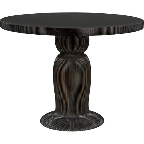 Portobello 40 X 40 inch Hand Rubbed Black Dining Table