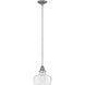 Academy 1 Light 10 inch English Nickel with Polished Nickel Indoor Pendant Ceiling Light
