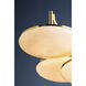 Bregman LED 30.75 inch Aged Brass Semi Flush Ceiling Light