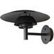 Caprese 1 Light 10 inch Matte Black Sconce Wall Light