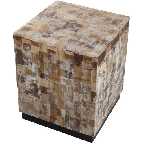 Stool 18.9 inch Brown/White Stool