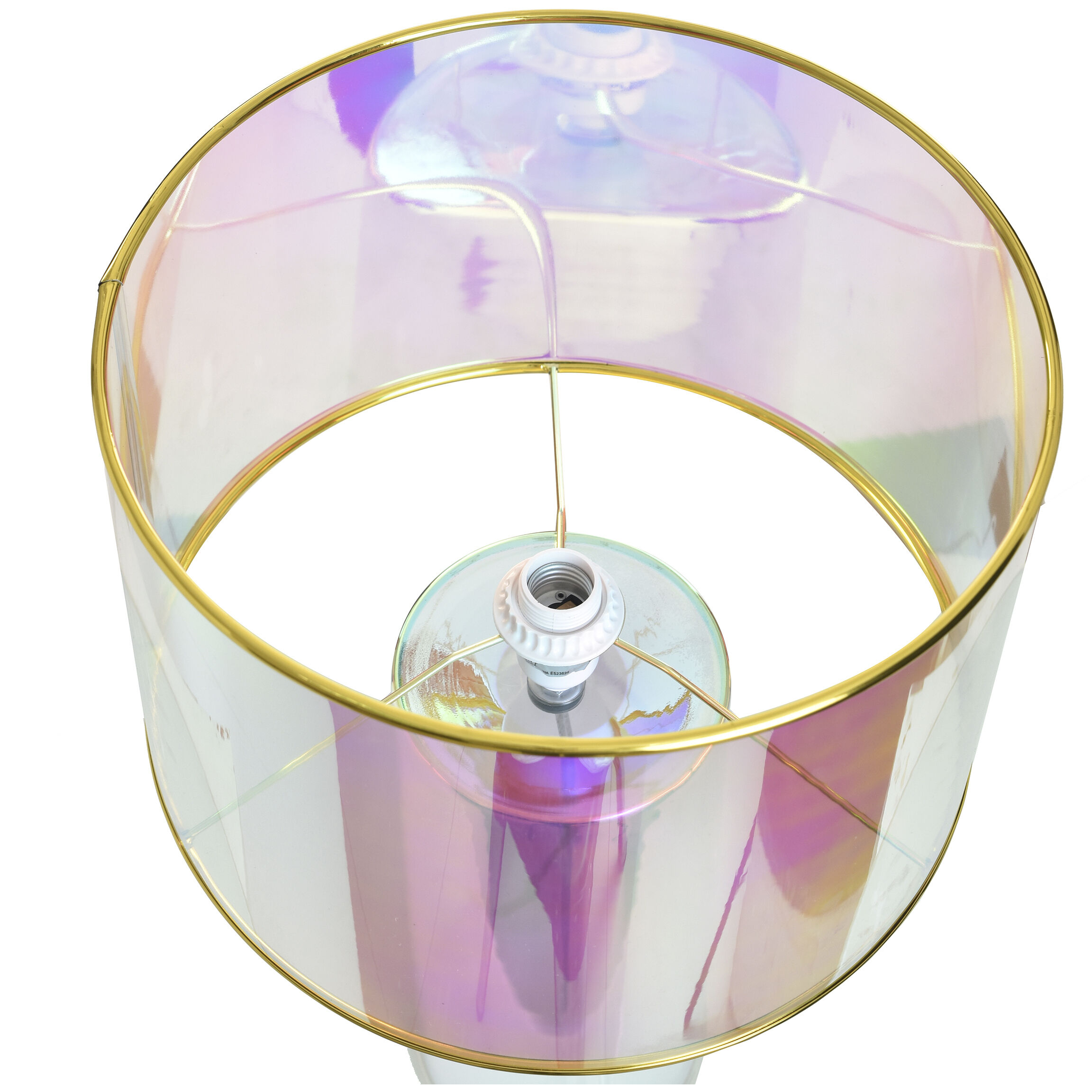 Cameron 21.75 inch 100.00 watt Margot Iridescent Pink Table Lamp Portable Light