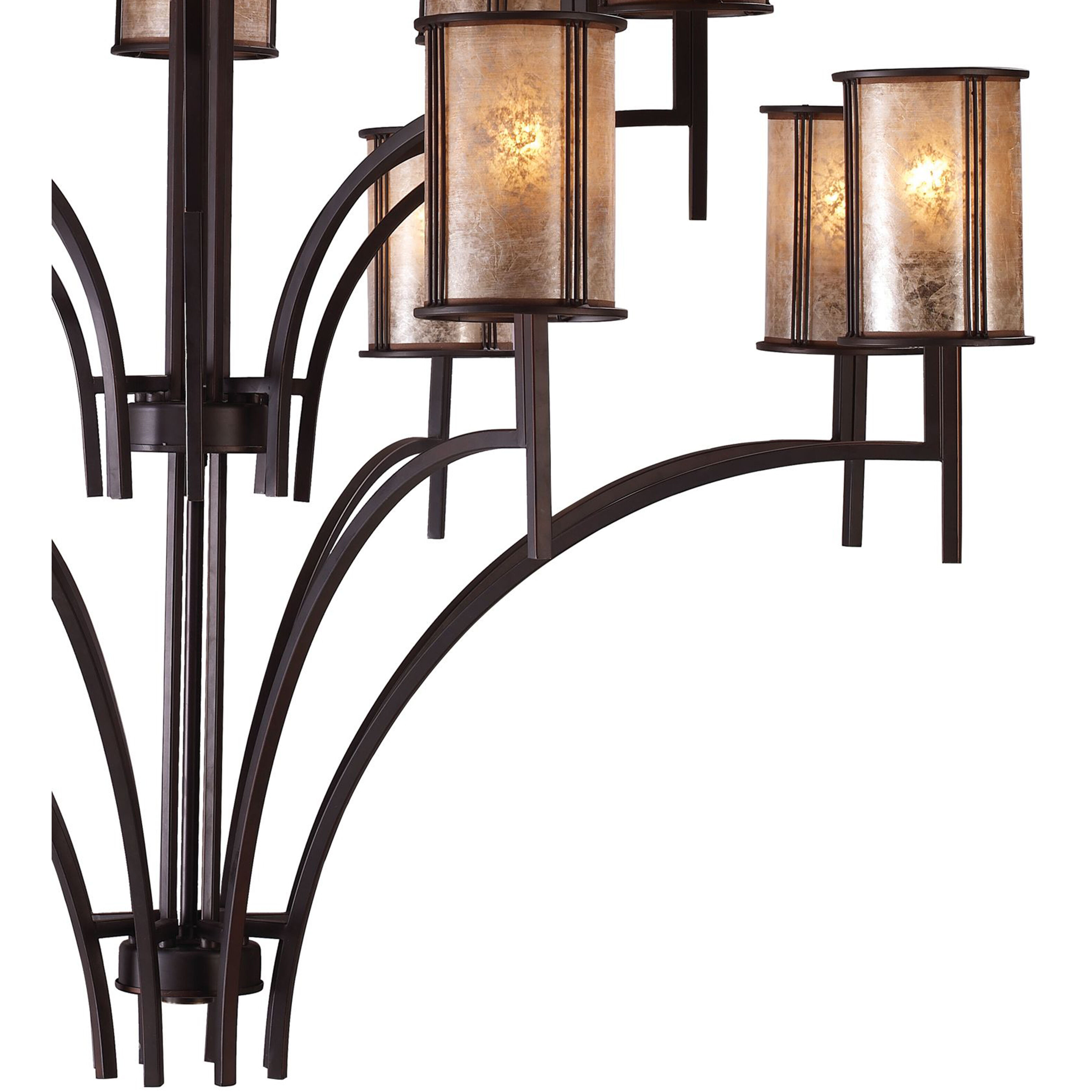 Barringer 20 Light 50 inch Aged Bronze Chandelier Ceiling Light