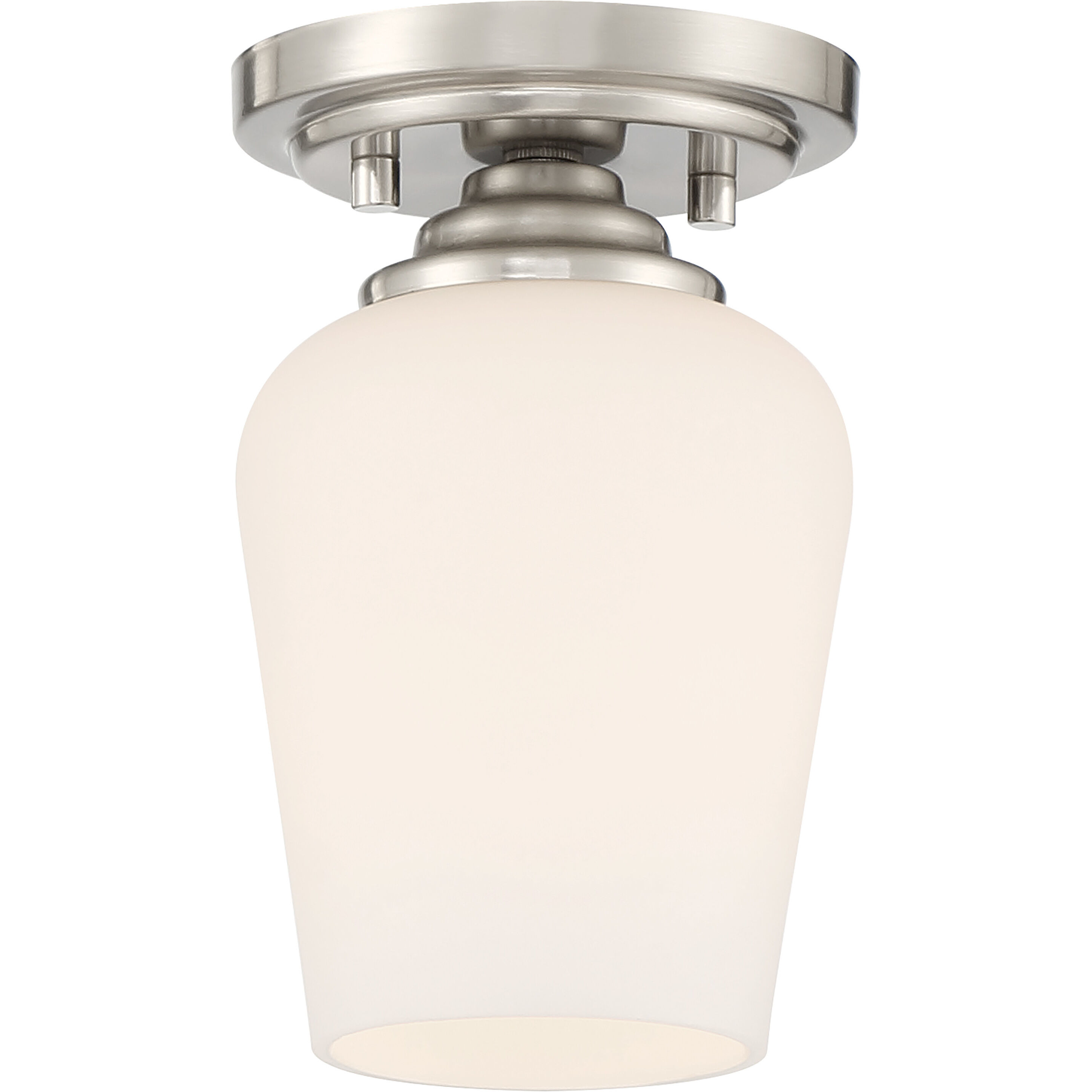 Shyloh 1 Light 4.88 inch Brushed Nickel Pendant / Semi Flush Ceiling Light