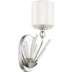 Sutton 1 Light 7.25 inch Polished Nickel Sconce Wall Light
