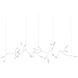 Vines LED 158.5 inch Satin White Chandelier Ceiling Light