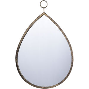 Haile 24 X 16 inch Antique Gold and Clear Wall Mirror