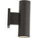 Cylinder LED 9.42 inch Bronze Outdoor Wall Light