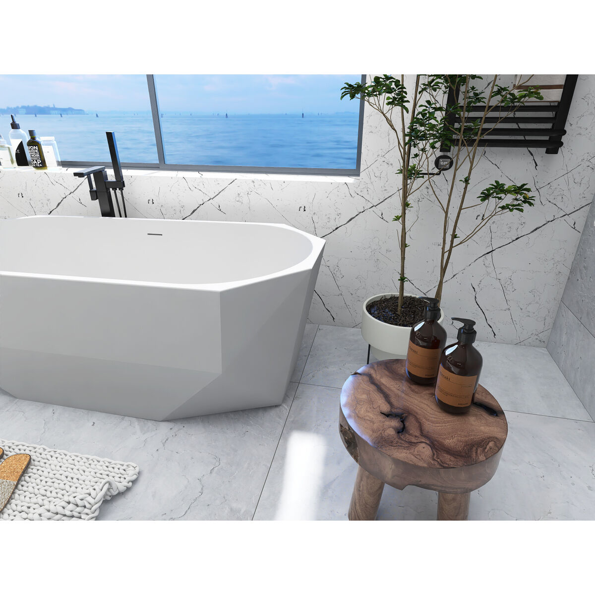 Ethen Glossy White Bathtub