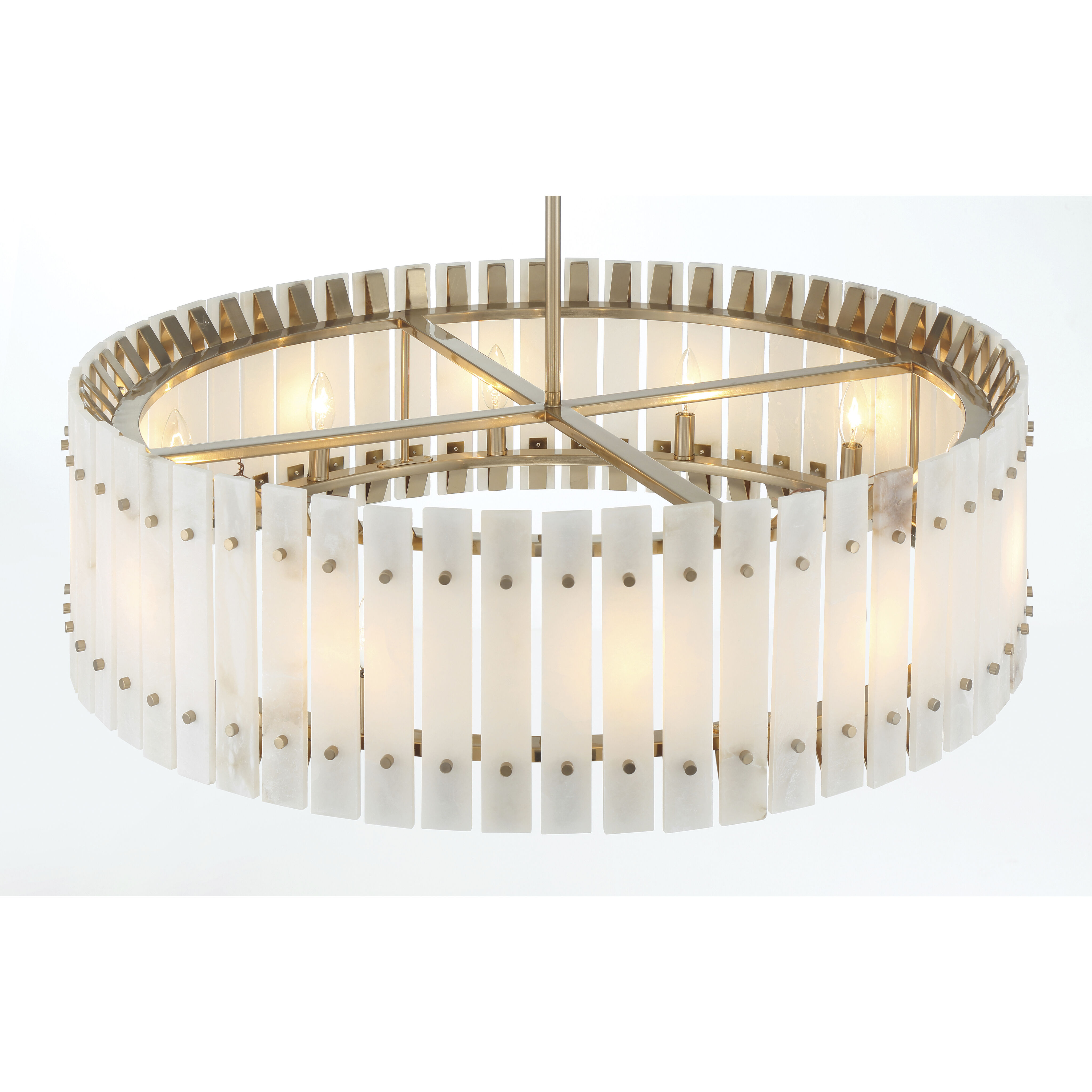Bardon 12 Light 36 inch Celeste Brass Pendant Ceiling Light