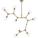 Cavoli 9 Light 79 inch Brass Chandelier Ceiling Light