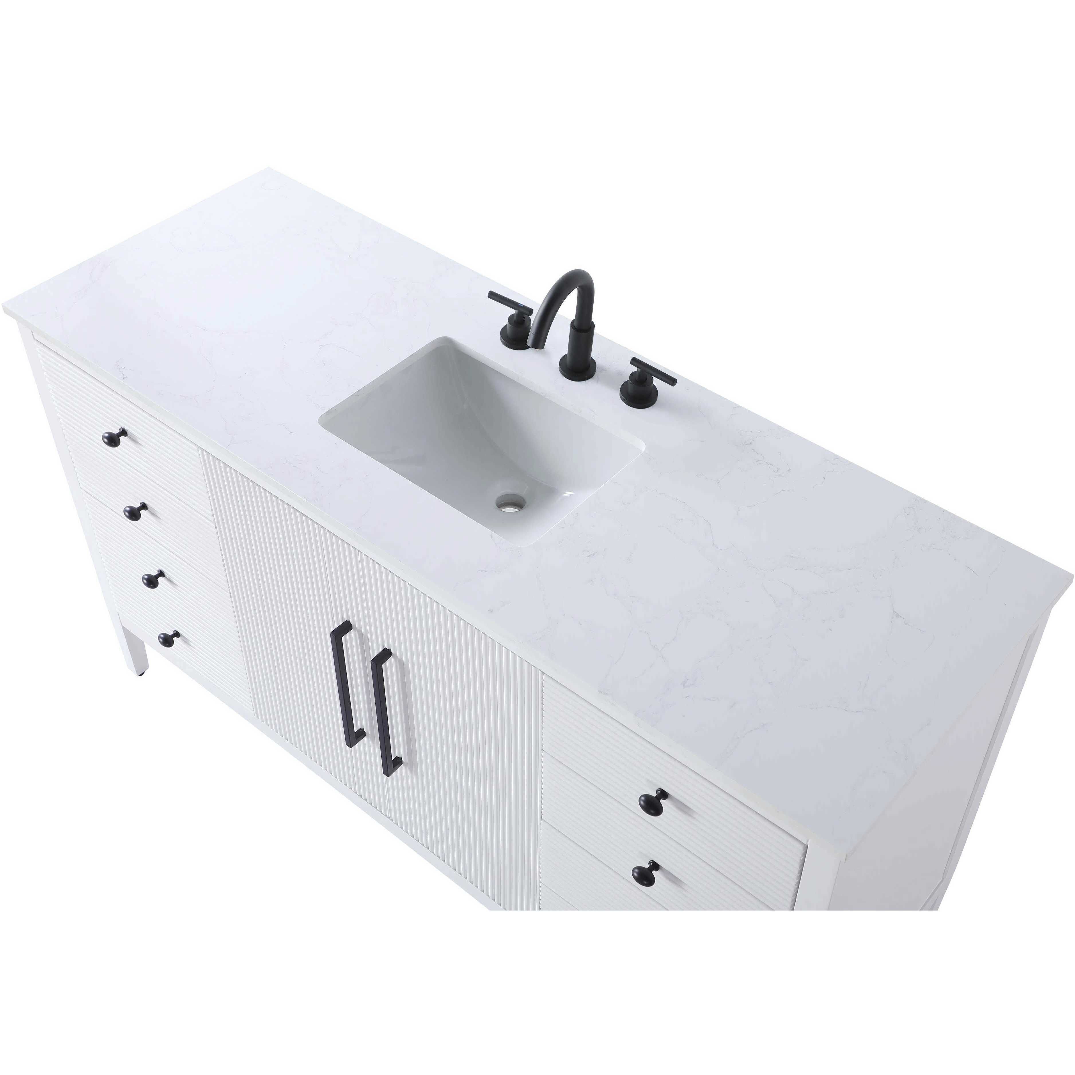 Blakely 60 X 34 inch White Bathroom Vanity Cabinet