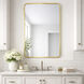 Elisse 36 X 24 inch Gold LED Mirror