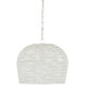 Piero 1 Light 16 inch White Chandelier Ceiling Light, Small