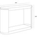 Cavette 50 X 32.5 inch White / Antique Brass Outdoor Console Table