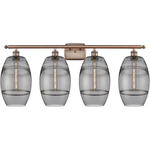 Ballston Vaz 4 Light 38 inch Antique Copper Bath Vanity Light Wall Light
