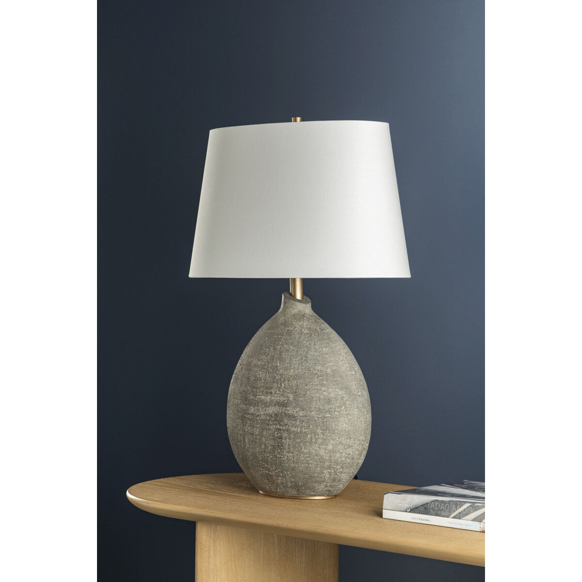 Denali 28.5 inch 75 watt Gray Table Lamp Portable Light