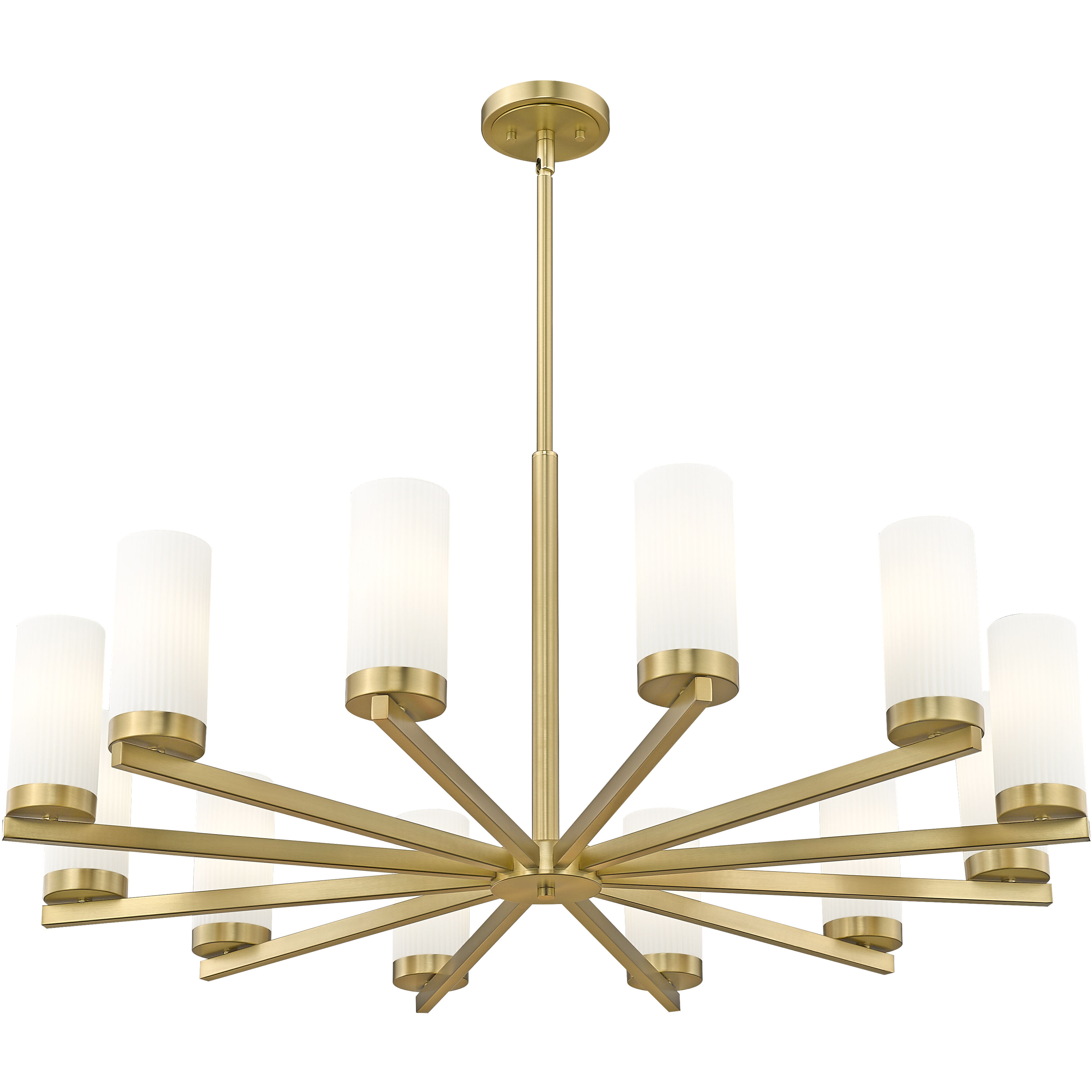Danica 12 Light 39 inch Modern Gold Chandelier Ceiling Light