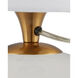 Diantha 15 inch 60 watt Clear/Antique Brass Table Lamp Portable Light