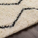 Beni Shag 84 X 63 inch Black Rug in 5 x 8, Rectangle