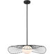 Langley 1 Light 24 inch Dark Matte Black Pendant Ceiling Light