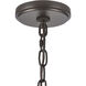 Marion 3 Light 36 inch Oil Rubbed Bronze with Natural Linear Chandelier Ceiling Light