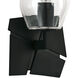 Gaia Sconce Wall Light in Acid Dipped Black