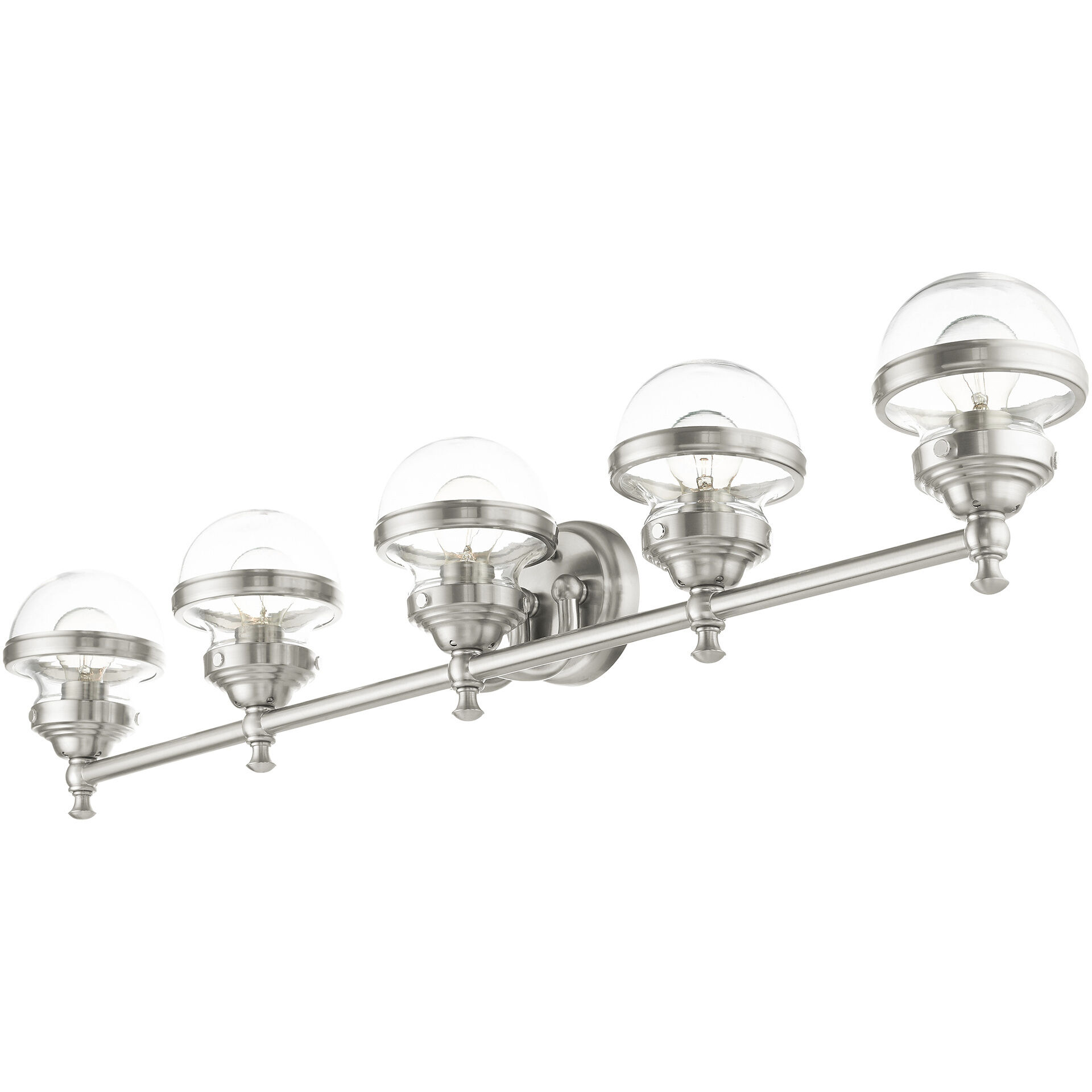 Oldwick 5 Light 42 inch Brushed Nickel Vanity Sconce Wall Light