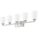 Oren 5 Light 38 inch Brushed Nickel Bath Vanity Light Wall Light