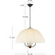 Alora Mood Crosby Pendant Ceiling Light in Brushed Gold