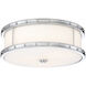 ML LED 16 inch Chrome Flush Mount Ceiling Light