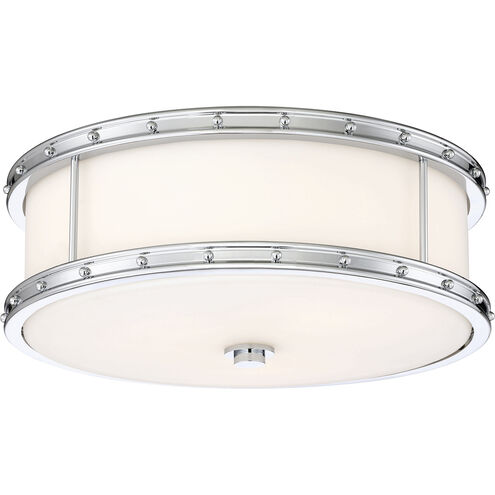ML LED 16 inch Chrome Flush Mount Ceiling Light