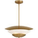 Solara 4 Light 23.75 inch Legacy Brass Pendant Ceiling Light