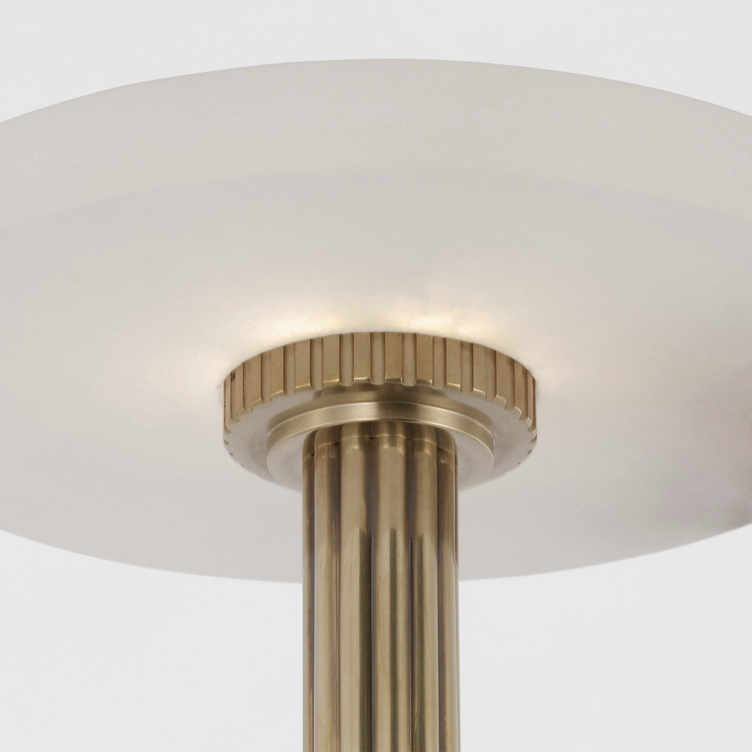 Visual Comfort Aran 8.75 inch 2.00 watt Hand-Rubbed Antique Brass and Alabaster Rechargeable Accent Lamp Portable Light