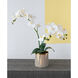 Stripe White Faux Orchid