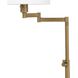 Virtue 65 inch 100.00 watt Natural Brass Floor Lamp Portable Light