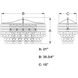 Elsa LED 35.75 inch Natural Brass Linear Chandelier Ceiling Light