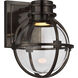 Chapman & Myers Gracie LED 6.5 inch Bronze Single Sconce Wall Light