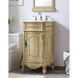 Danville 19 X 19 X 36 inch Antique Beige Vanity Sink Set