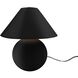 Portable 16.75 inch 60.00 watt Gloss Black and Matte White and Brushed Brass Portable Lamp Portable Light