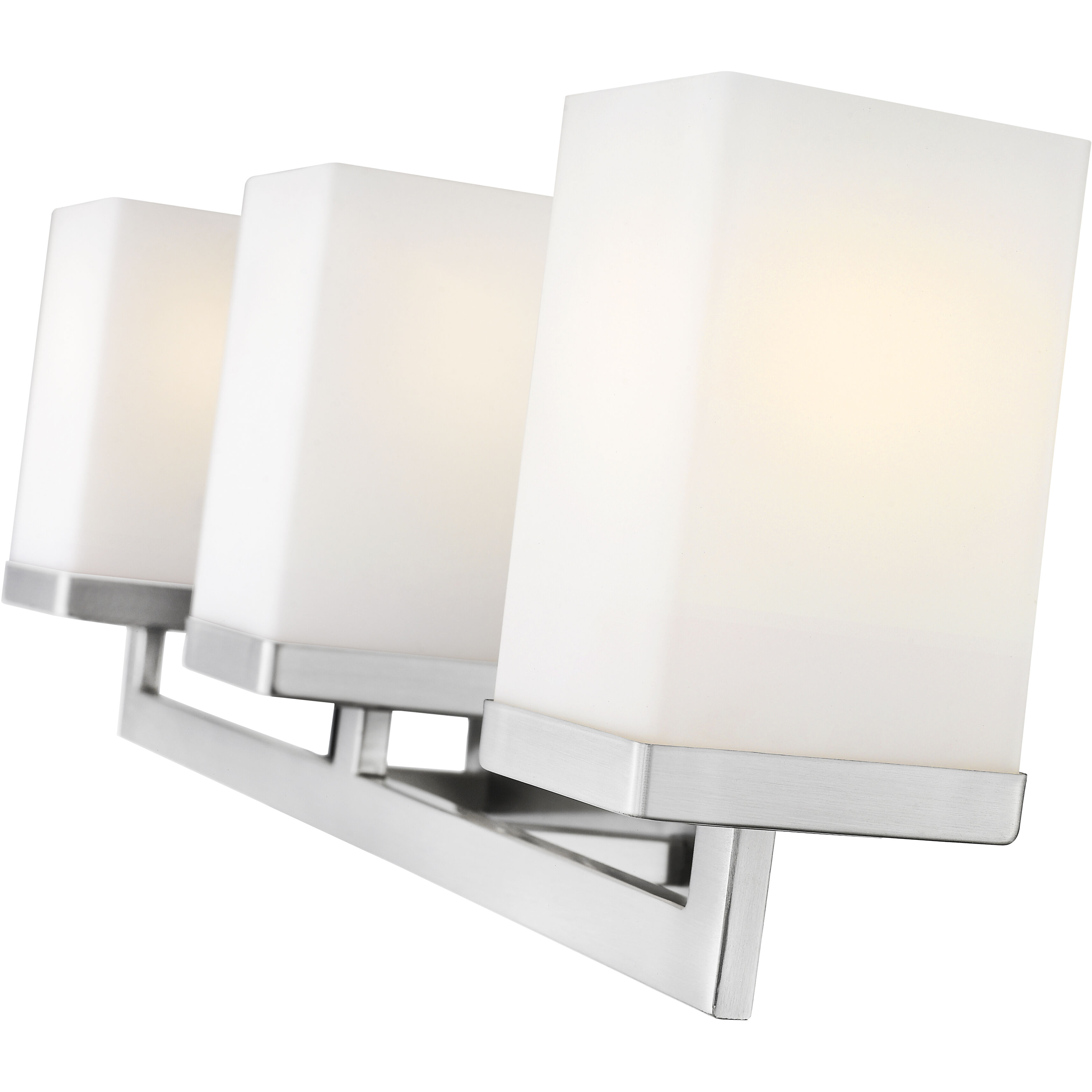 Tidal 3 Light 23.25 inch Brushed Nickel Vanity Wall Light