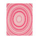 Ekena 60 X 50 inch Bright Pink/Cream Throws, Rectangle