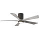 Atlas Irene-5HLK 52 inch Textured Bronze with Barnwood Tone Blades Ceiling Mount Paddle Fan in Barn Wood, Flush Mounted