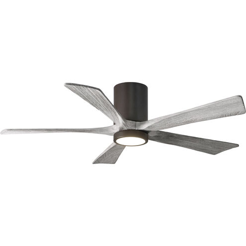 Atlas Irene-5HLK 52 inch Textured Bronze with Barnwood Tone Blades Ceiling Mount Paddle Fan in Barn Wood, Flush Mounted